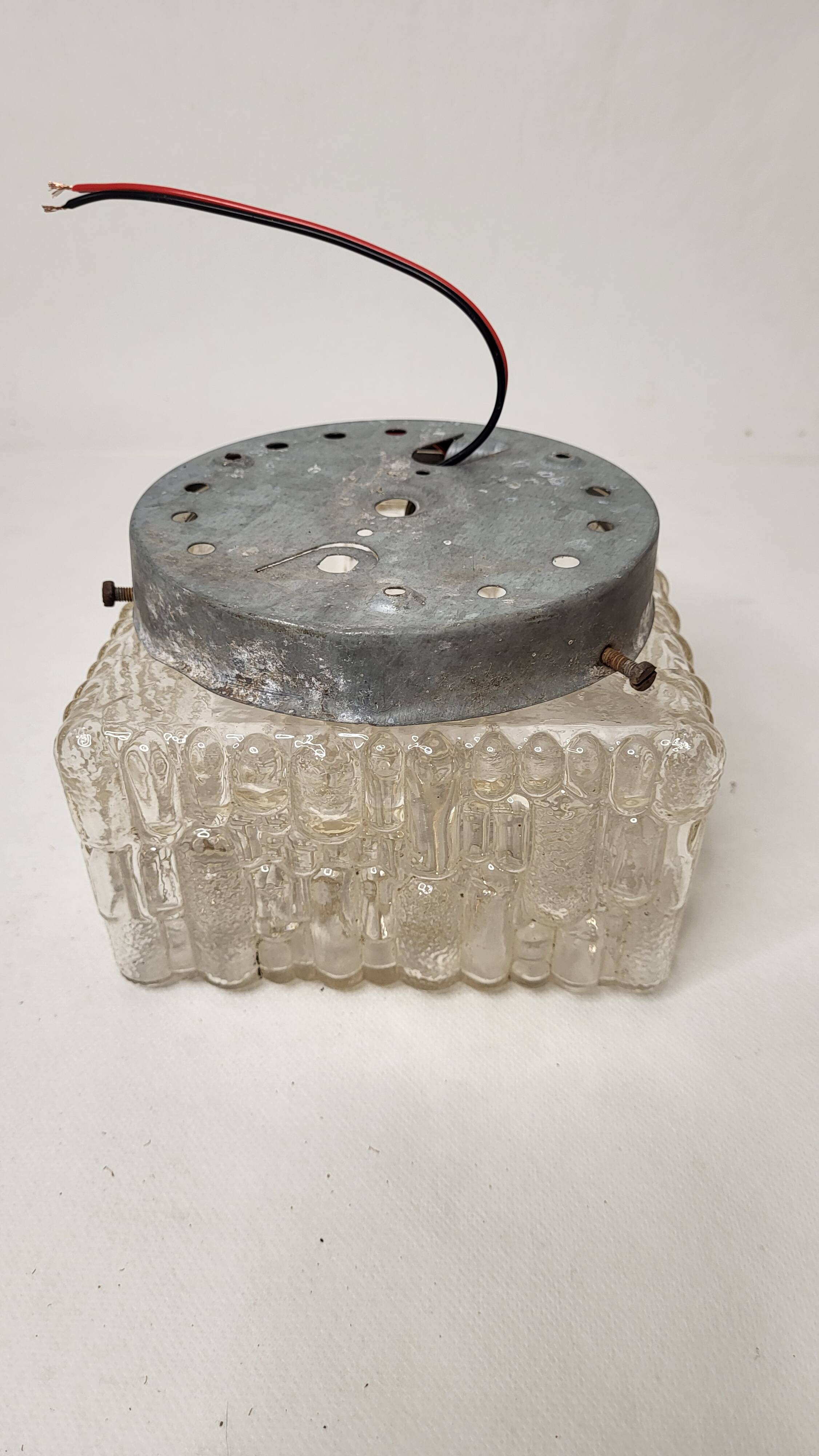 Glass ceiling light 1950s