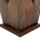 Brutalist design umbrella stand holder 60's wood