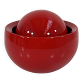Lampe de table italienne rouge en céramique, 1970