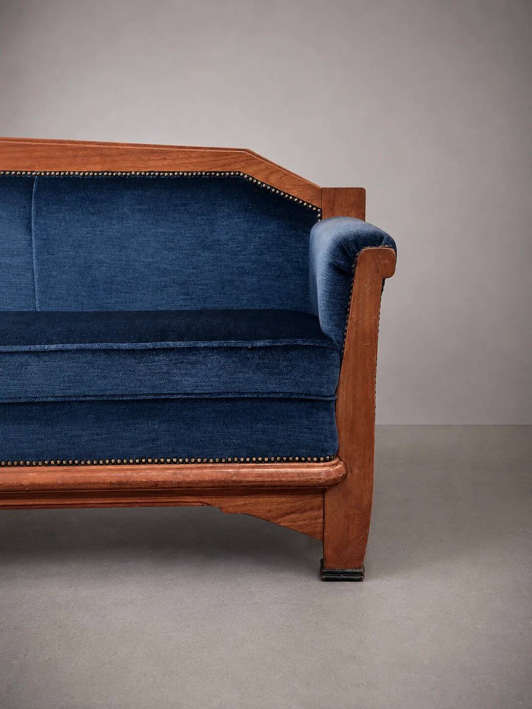 Sofa Art Déco École d'Amsterdam, années 1930
