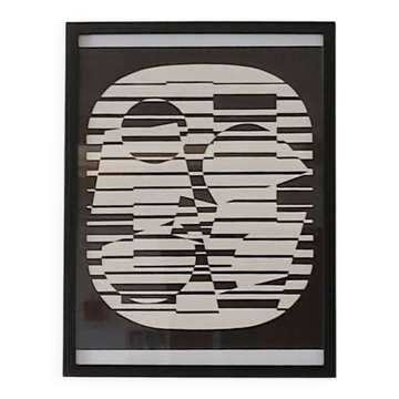 Victor vasarely d'après zeta 1955