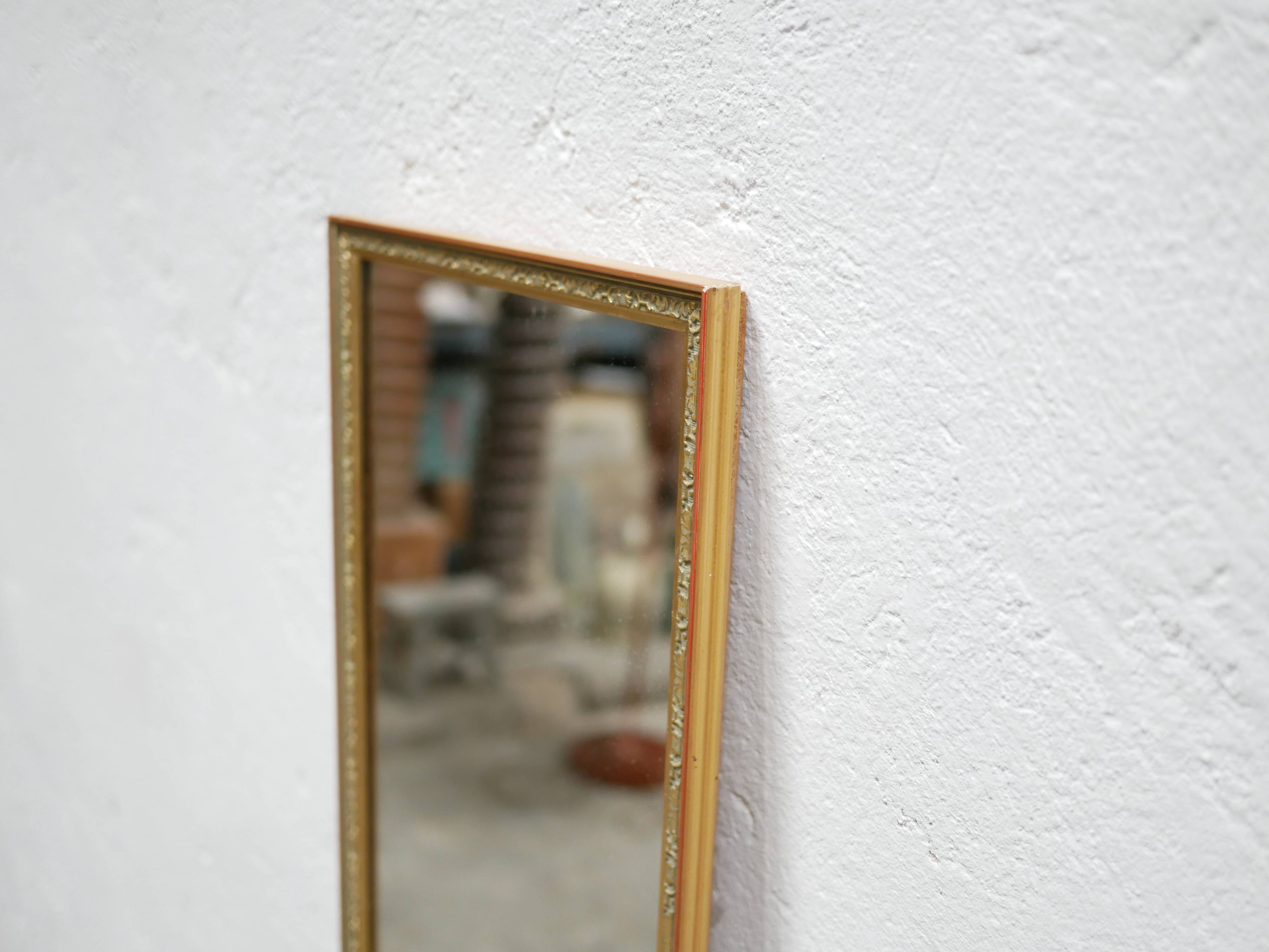 Vintage mirror in gilded wood 126cm x 28cm