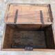 Rustic solid oak storage chest
