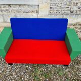 Westside bench and 2 armchairs by Ettore Sottsass for Knoll International, 1983