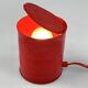 Vintage Red Tin Can Lamp, Ad Van Berlo, Vrieland Design, 1980s