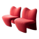 Set de 2 fauteuils lounge « Multipla » de Jane Dillon et Peter Wheeler.