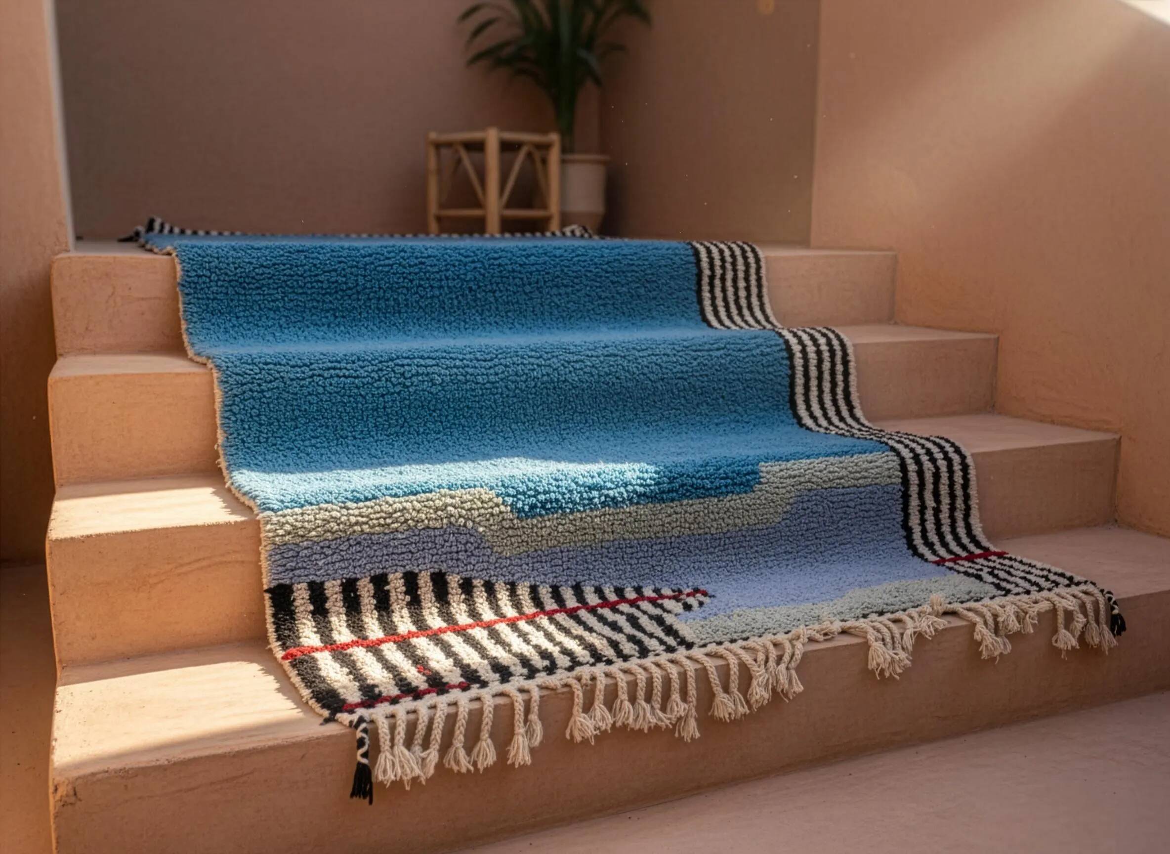 Traditional Berber rug 3x2 m