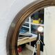 Vintage oval mirror Syla model 920 from the 1970s.
