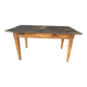 Wooden farmhouse table top black patina