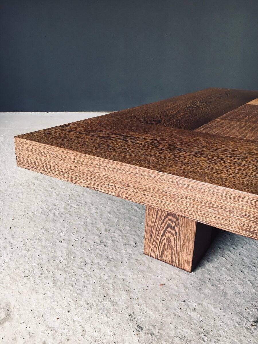 Postmodern Wengé Coffee Table, 1990s