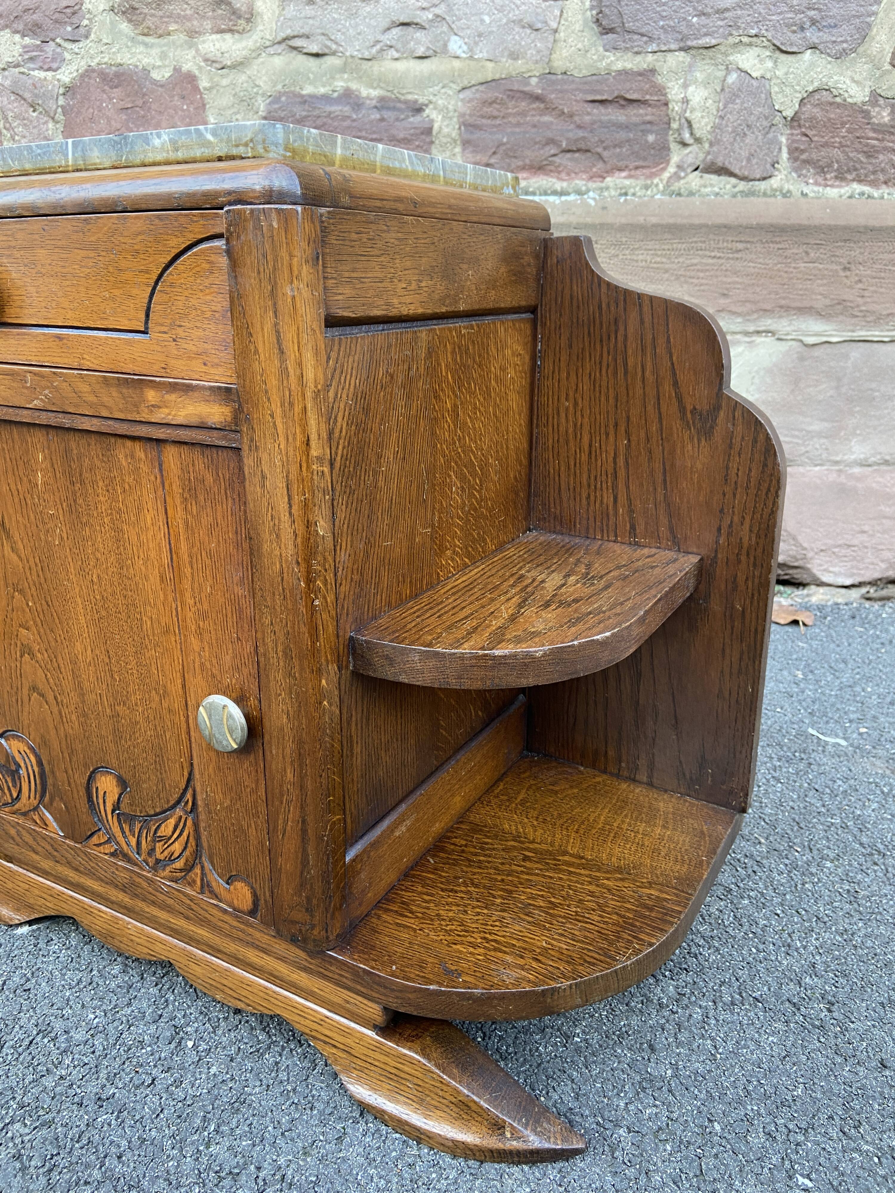 Pair of vintage Art Deco bedside tables 1950s