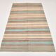 4x7 Pastel Vintage Kilim Rug, 126x210 Cm Anatolian Carpet