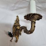 Baroque bronze wall lamp