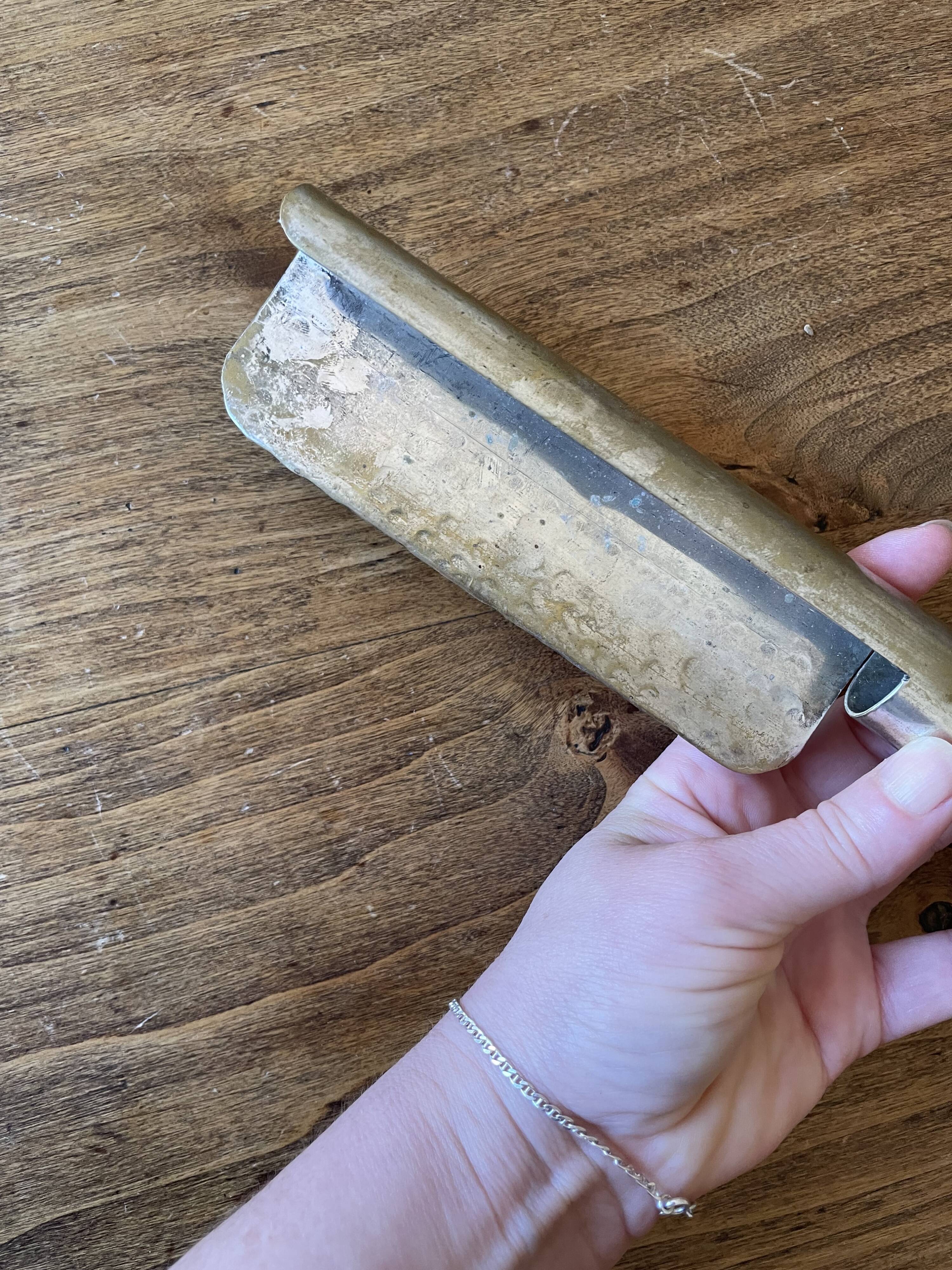 Metal crumb catcher - vintage old