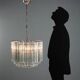 Vintage Murano glass pendant, Italian design, 1960s.
