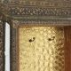 French copper Art Deco wall cabinet with beveled mirror, 1930s