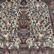 Iranian carpet made of wool and silk, handmade - 1.87m x 1.23m