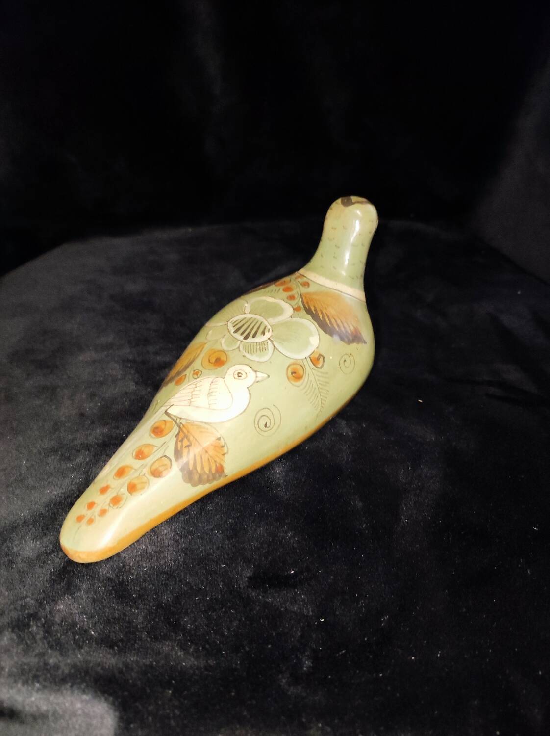 Vintage glazed ceramic bird
