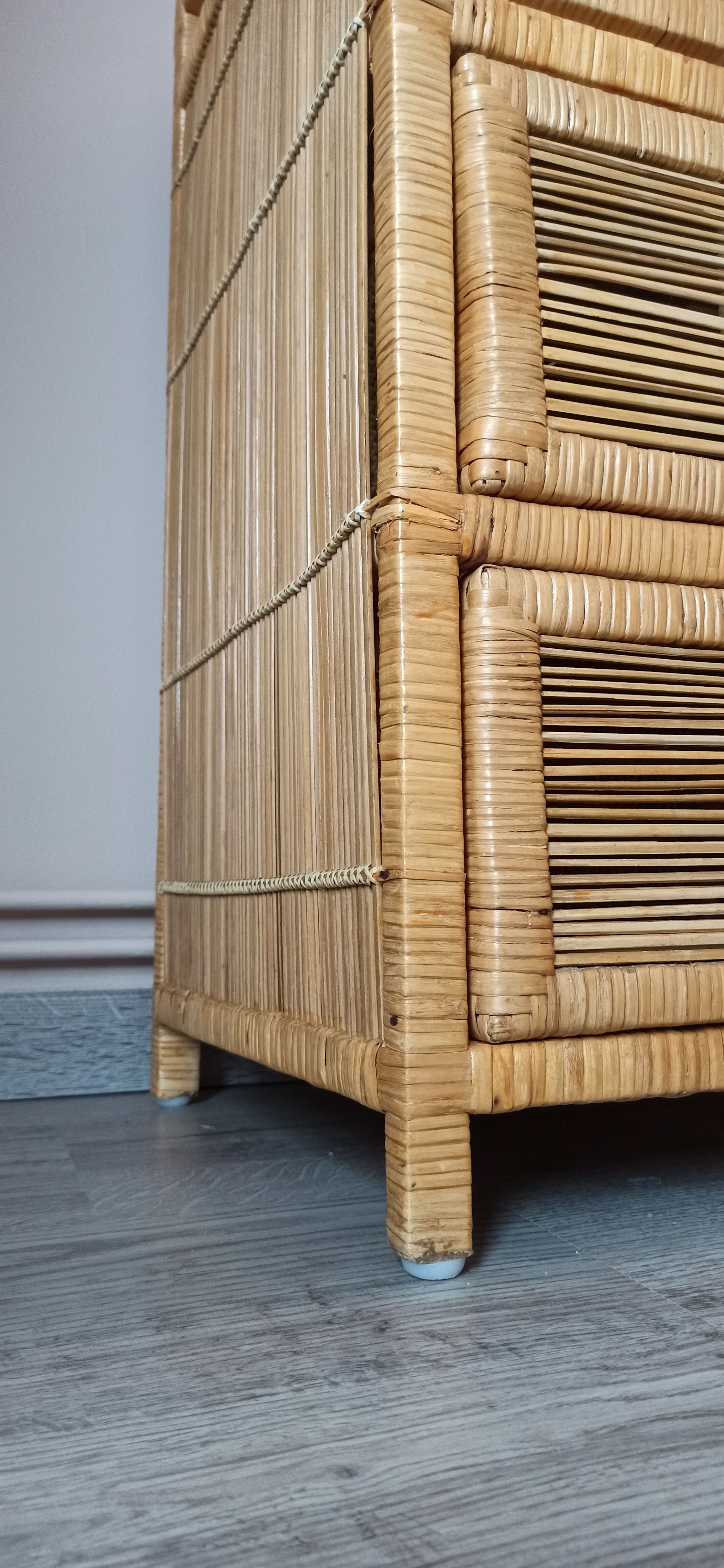 Extra cabinet 3 wicker rattan drawers