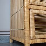 Extra cabinet 3 wicker rattan drawers