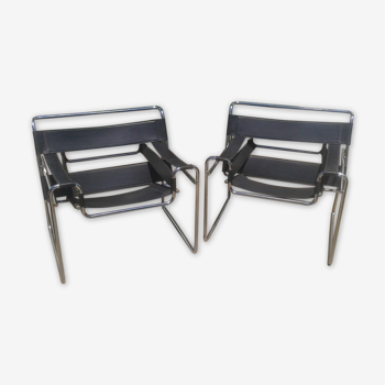 Paire de fauteuils Wassily , Marcel Breuer