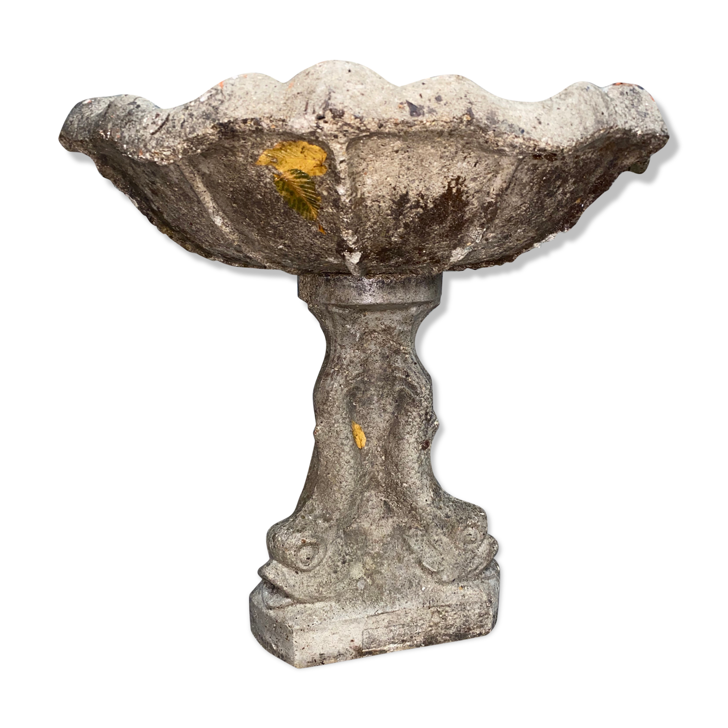 Dolphin reconstructed stone fountain