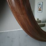 Pair of antique oval mirrors