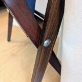 Vintage wooden magazine rack with Scandinavian design