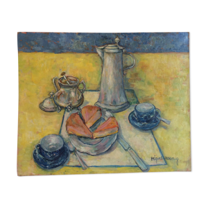 Tableau huile sur toile XXème