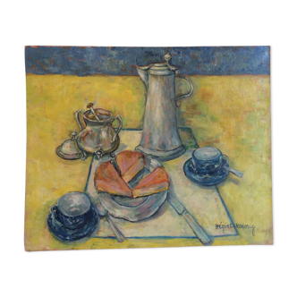 Table oil on canvas 20th century