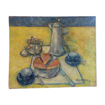 Table oil on canvas 20th century