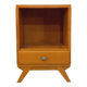Vintage light wood bedside table from the 40s 50s