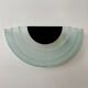 Pair of vintage wall lights, sandblasted perspex and black metal, Italy, 1980