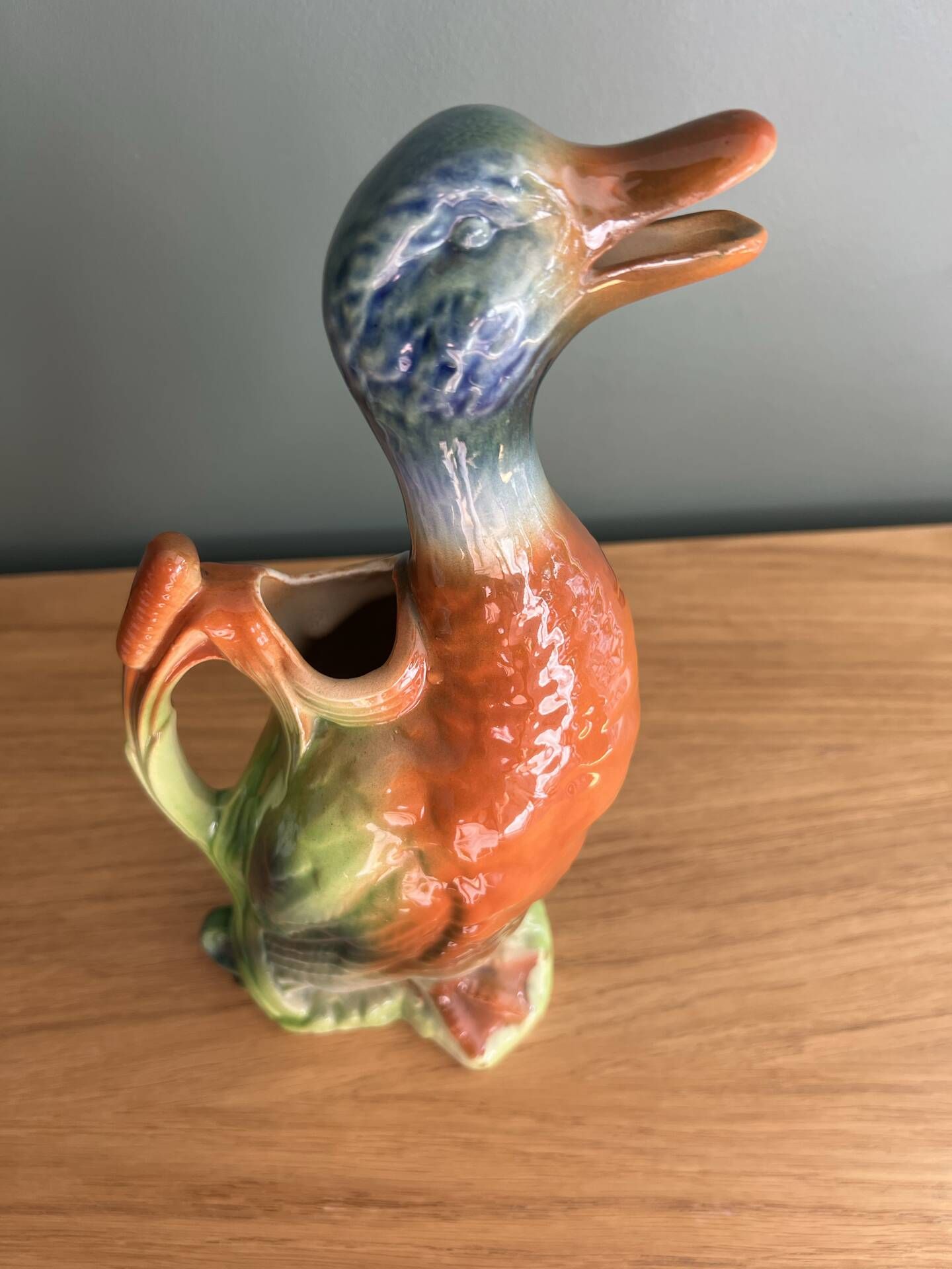Broc / Pichet Canard colvert vintage Saint-Clément France (Modèle 749