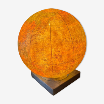 Globe terrestre marbre Perrina 1960 mappemonde globe verre