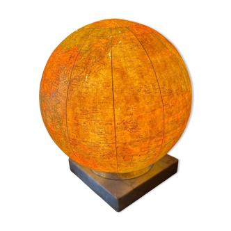 Globe terrestre marbre Perrina 1960 mappemonde globe verre