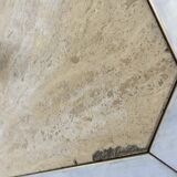 Rectangular travertine coffee table