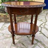 Small carved wooden table