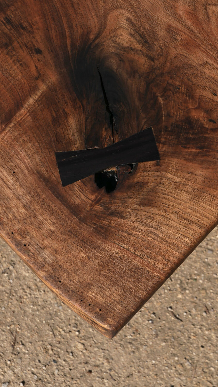 70s walnut coffee table