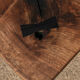70s walnut coffee table