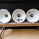 Industrial hanging lamps in enamelled metal, 50