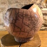 Raku heart ceramic