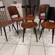 Suite of 6 chairs of Bistrot Baumann mismatched Mondor,Dove,Minuet