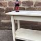 Small industrial look table commercial style drapier in 1900 shabby chic fir