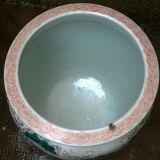 Cache pot en porcelaine japonaise "satsuma"