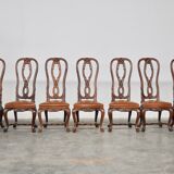 Mid-Century Italian Ash Dining Chairs, 1950s