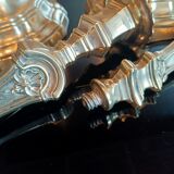 Pair of Regency period candle holders