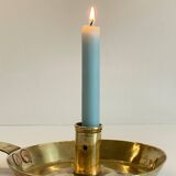 LOW HAND BRASS CANDLESTICK ANTIQUE