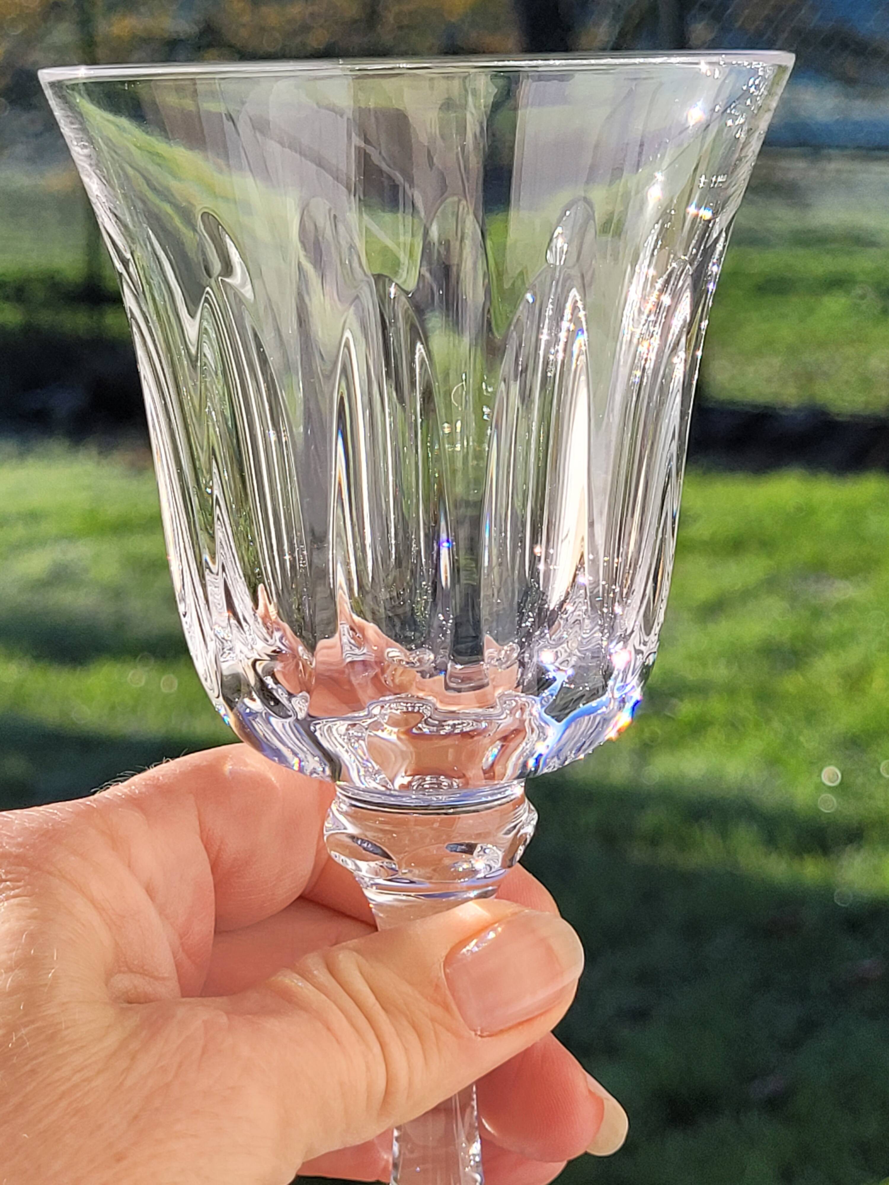 8 verres à eau vin cristal de Sevres