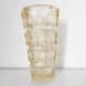 Yellow glass vase by Josef Hoffman for Moser